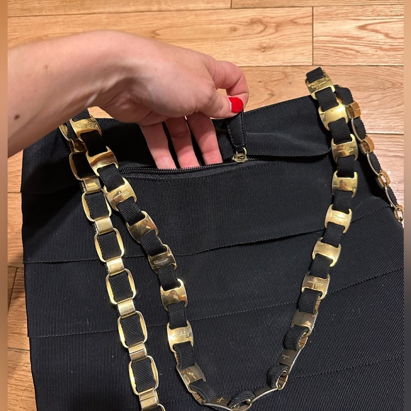 Salvatore Ferragamo metal & canvas tote bag (fits 13” MacBook Air) - Picture 12 of 13